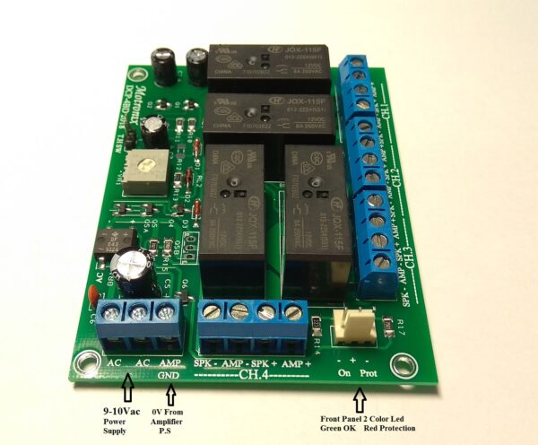 DC Speaker Protection & Turn On Delay+Thermal Switch Input option. 4BTL/8CH - Image 3