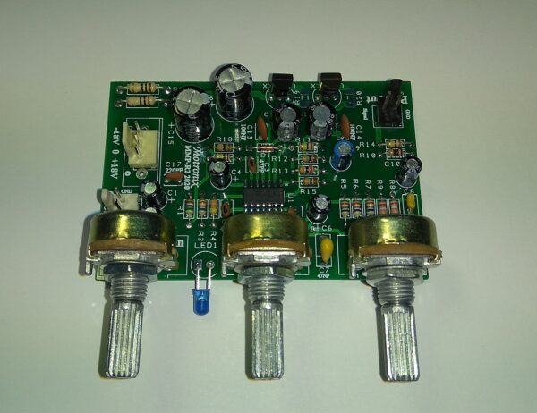 MM-R2 2020A Microphone HQ. Low Noise Preamplifier Board With Gain Bass Treble Control