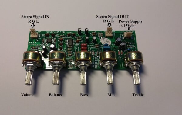 MT-3 Stereo HIFI Pre Amplifier Tone Control With Volume,Balance,Bass,Mid,Treble - Image 5
