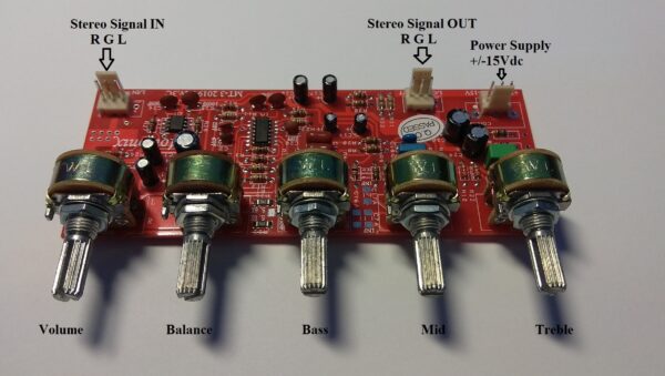 MT-3 Stereo HIFI Pre Amplifier Tone Control With Volume,Balance,Bass,Mid,Treble - Image 9