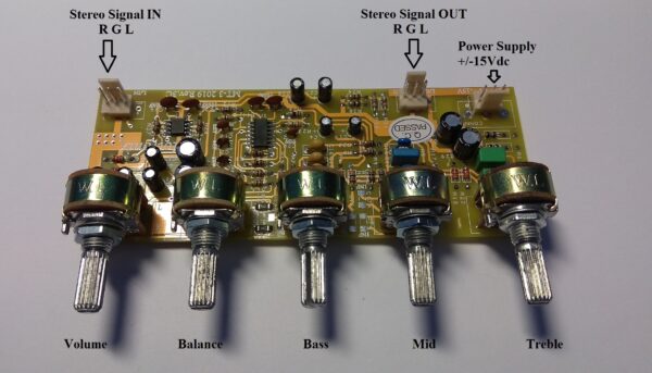MT-3 Stereo HIFI Pre Amplifier Tone Control With Volume,Balance,Bass,Mid,Treble - Image 13