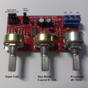 SUB-1Rev.2 Active Subwoofer Low Pass Filter High Quality Freq.50Hz~235Hz + 45Hz Bass Boost