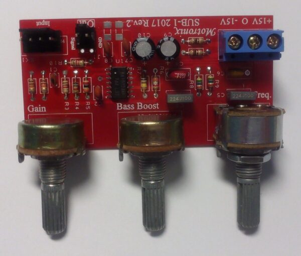 SUB-1Rev.2 Active Subwoofer Low Pass Filter High Quality Freq.50Hz~235Hz + 45Hz Bass Boost - Image 2