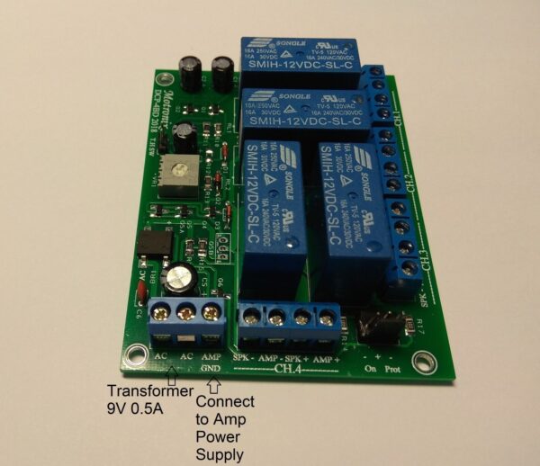 DC Speaker Protection & Turn On Delay+Thermal Switch Input option. 4BTL/8CH - Image 6