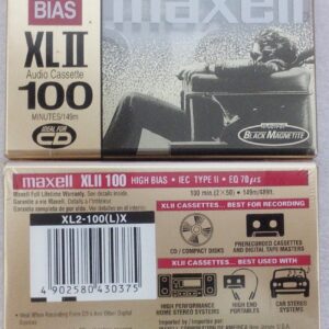 MAXELL XL II 100 Blank Audio Cassette Tape Original Made In Japan