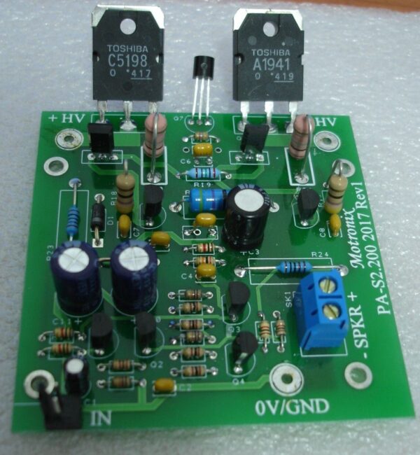 PA-S200.2 - 4-8 Ohm HiFi Bipolar Class AB Power Audio Amplifier