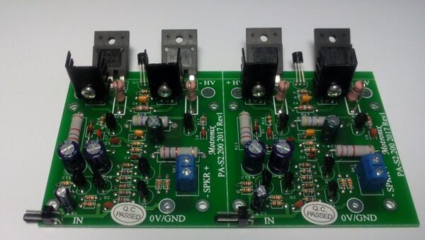 PA-S200.2 - 4-8 Ohm HiFi Bipolar Class AB Power Audio Amplifier - Image 2