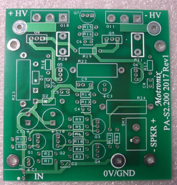 2 PCB PA-S2.200 - Power Amplifier DIY PCB Board Class AB With TO-3P or TO-247