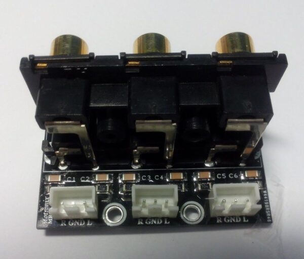 Stereo RCA Gold Plate 6P Female Socket With PCB For DIY Pre Amplifier - Image 3