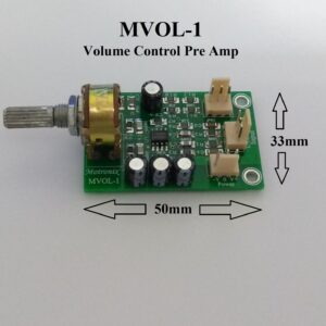 Stereo HIFI Pre Amplifier Volume Control For DIY Amplifiers Model MVOL-1