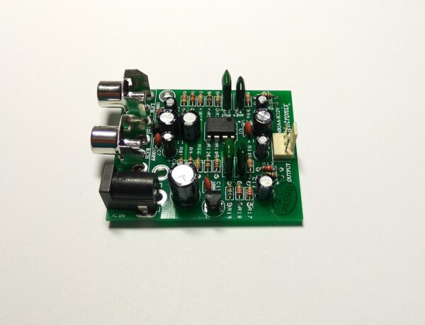 MRIAA-IC12V HIFI RIAA Low Noise IC Stereo MM Phono Preamp Board Powered By Single 12-24Vdc