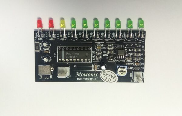 MVU-3915SMD Precision VU Meter with Real Full Wave Peak Detector