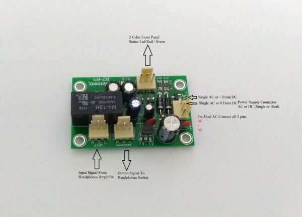 Headphones Amplifier DC Protection with Turn On Delay Model DCP-HP1 - Image 3