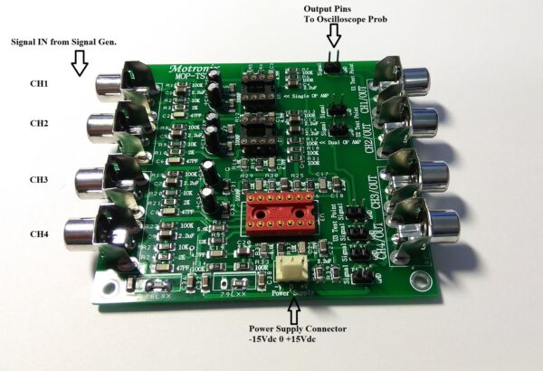 MOP-TST2 Single/Dual/Quad Operational Amplifier Test/Compares Module PCB - Image 3