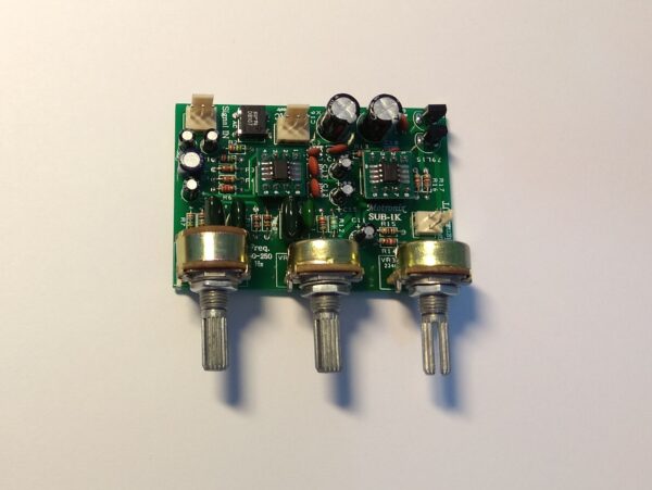 Subwoofer Low Pass Filter Electronic Crossover 50Hz~250Hz Assembled or DIY KIT with 45Hz Bass-Boost Model SUB-1K