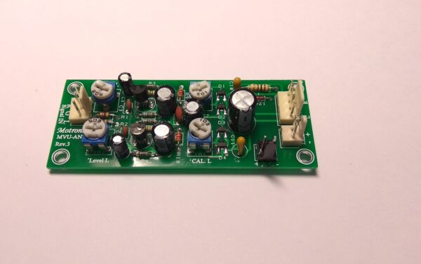 Analog VU Meter Audio Level Stereo / 2CH. Driver Board MVU-AN1 Rev.3