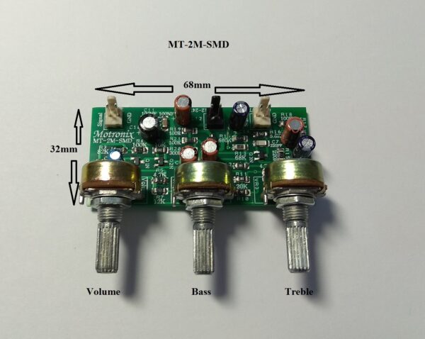 MT-2 Mono/Stereo Volume Bass Treble Tone Control Pre Amp. Work with Single12-24Vdc - Image 9
