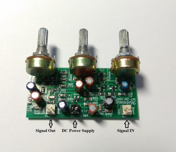 MT-2 Mono/Stereo Volume Bass Treble Tone Control Pre Amp. Work with Single12-24Vdc - Image 11