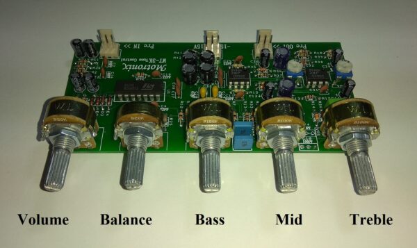 MT-3K Stereo Tone Control Pre Amplifier with Vol,Balance,Bass,Mid,Treble DIY KIT - Image 5