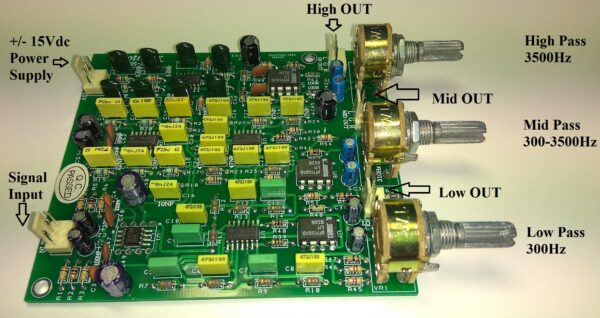 MCRS-3WN/DR 3Way Active System Stereo Electronic Crossover with 24db Low/Mid/High Filters - Image 3
