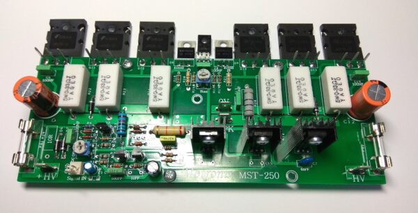 MST-250 200W High Quality Power Amplifier Class AB assembled & tested.