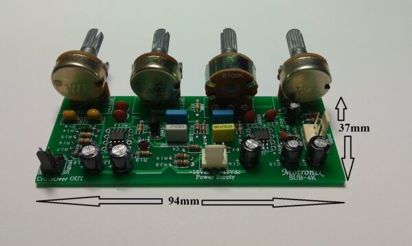 SUB-4K / SUB-5T Active Subwoofer High Quality LowPass Filter Freq. 40Hz~250Hz+Bass Boost+Phase - Image 4