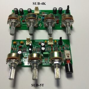 SUB-4K / SUB-5T Active Subwoofer High Quality LowPass Filter Freq. 40Hz~250Hz+Bass Boost+Phase