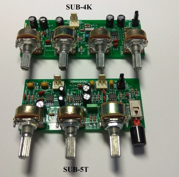 SUB-4K / SUB-5T Active Subwoofer High Quality LowPass Filter Freq. 40Hz~250Hz+Bass Boost+Phase