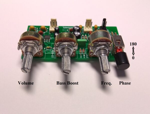 SUB-4K / SUB-5T Active Subwoofer High Quality LowPass Filter Freq. 40Hz~250Hz+Bass Boost+Phase - Image 6