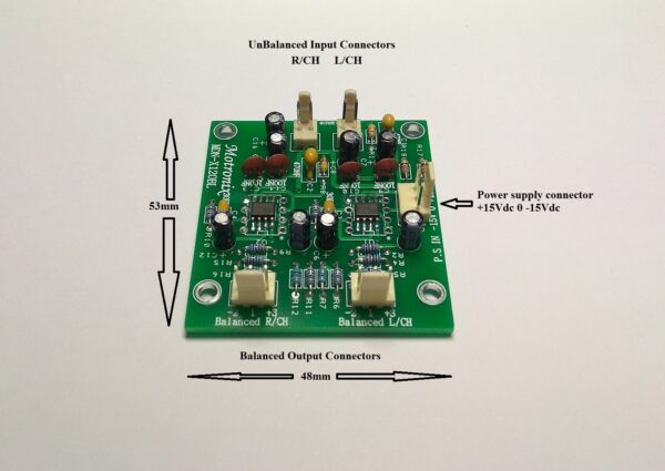 MDN-X120BL Stereo UnBalance IN to Balance Out Pre amplifier Low Noise Converter - Image 2