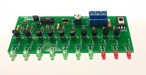2 PCB 10 LED Audio Power Level Indicator/VU Meter For Power Amplifier