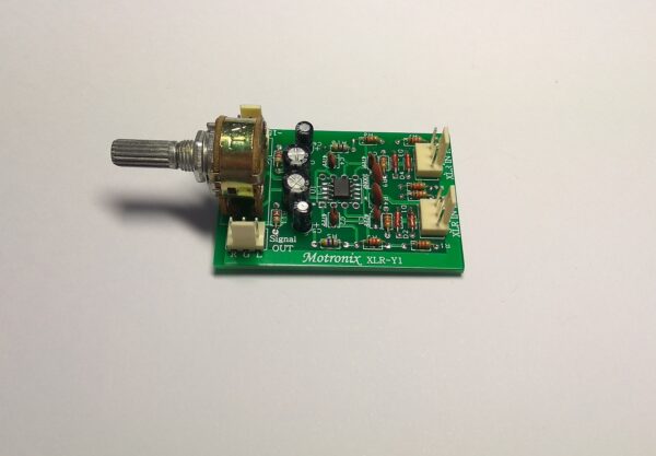 XLR-Y1 Stereo XLR/Balance Input to Unbalance Output Driver Stage for Power Amplifiers W.Vol - Image 3
