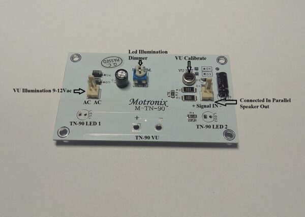 TN-90 Analog VU Meter Driver With Light dimmer. Passive Read from Speaker OUT - Image 8