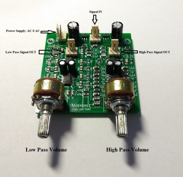 MCRS-2BI-SMD 2Way Active Electronic Stereo Crossover 24db Low & High Filters - Image 2