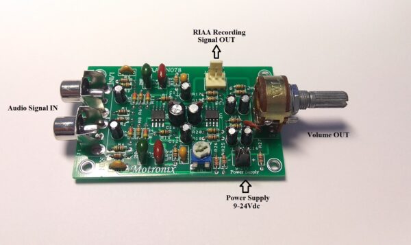 RIAA-IN078 RIAA Inverse Active Pre Amp,Low Noise Filter for Vinyl Record Cutting Machine - Image 3