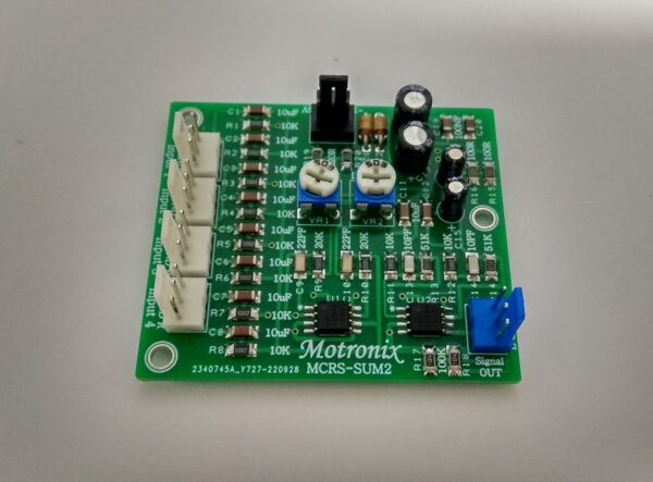 MCRS-SUM2 Summarizes an audio signal from 4 stereo channels to 1