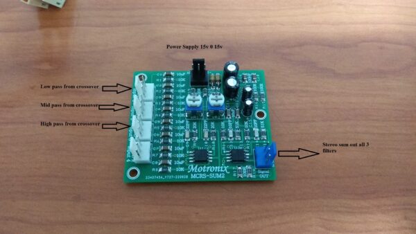 MCRS-SUM2 Summarizes an audio signal from 4 stereo channels to 1 - Image 2