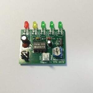 TFK-267B  Telefunken 5 Led VU Meter -20 to +3db. Single 12Vdc P.S