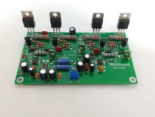 M-PA30 Stereo Mini Size PCB Power Amplifier 2x35W @ 8Ohm HiFi Bipolar Class AB - Image 2