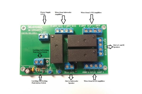 M-SPK4BTL Speaker Switch Control for 2CH+1SUB Controlled by Switch or Remote Control - Image 8