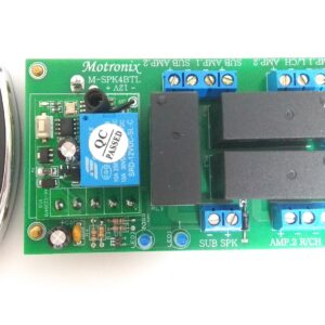 M-SPK4BTL Speaker Switch Control for 2CH+1SUB Controlled by Switch or Remote Control