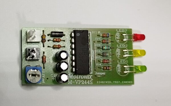 M-VP244 3 LED Audio Level Meter for Amps Preamps etc. -30db,-9db,+6db DIY Kit - Image 4