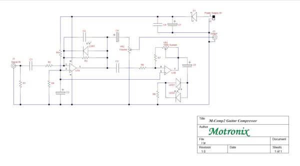M-Comp2 Guitar / Bass Guitar Compressor - Image 6