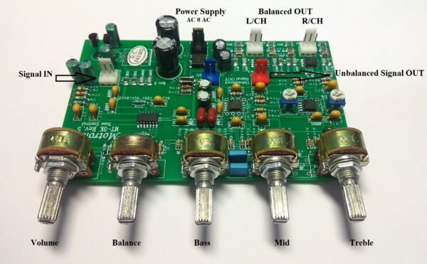 MT-3K Rev.5 Stereo Tone Control Pre Amplifier with Balanced/Unbalanced Output stage - Image 2