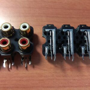 Gold High Quality RCA Connector 6P