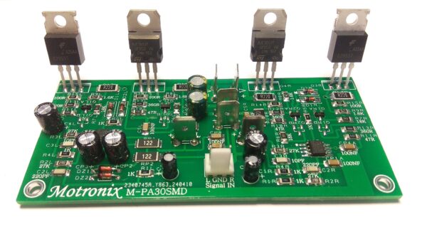 M-PA30SMD 2CH Power Amplifier Mini Size PCB 2x35W/8Ω HiFi Bipolar Class AB