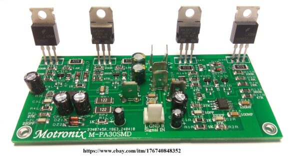M-PA30SMD 2CH Power Amplifier Mini Size PCB 2x35W/8Ω HiFi Bipolar Class AB - Image 4