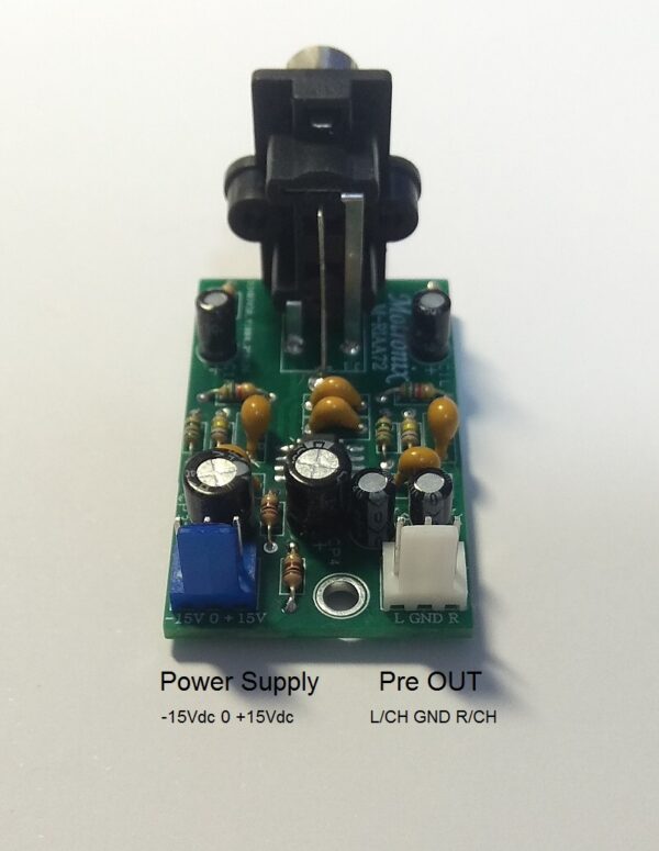 M-RIAA72 Mini Size Phono MM RIAA Low Noise Pre Amplifier - Image 3
