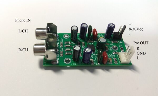 M-PH682 Phono Pre Amplifier Low Noise MM RIAA Small size W.V single 8-30Vdc - Image 4