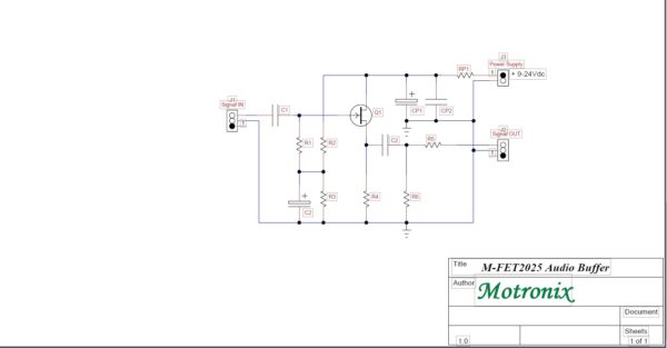 M-FET2025 Stereo Low Noise J-FET Audio Signal Buffer - Image 7